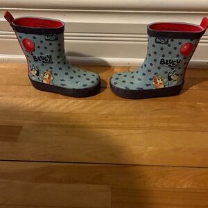 Bluey Kids Rain Boots with Balloon Design